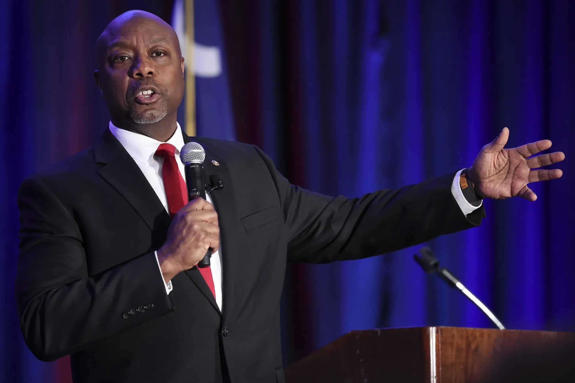 Tim Scott sees an opening.
