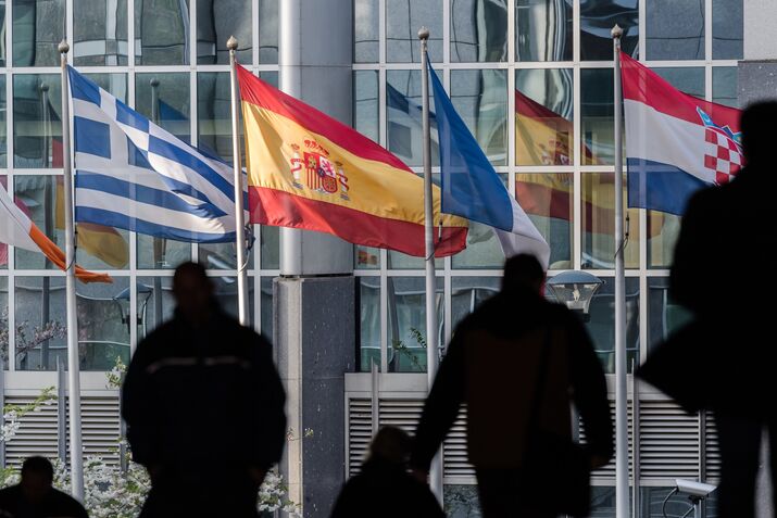 The European Parliament Building Ahead of EU Parliament Vote