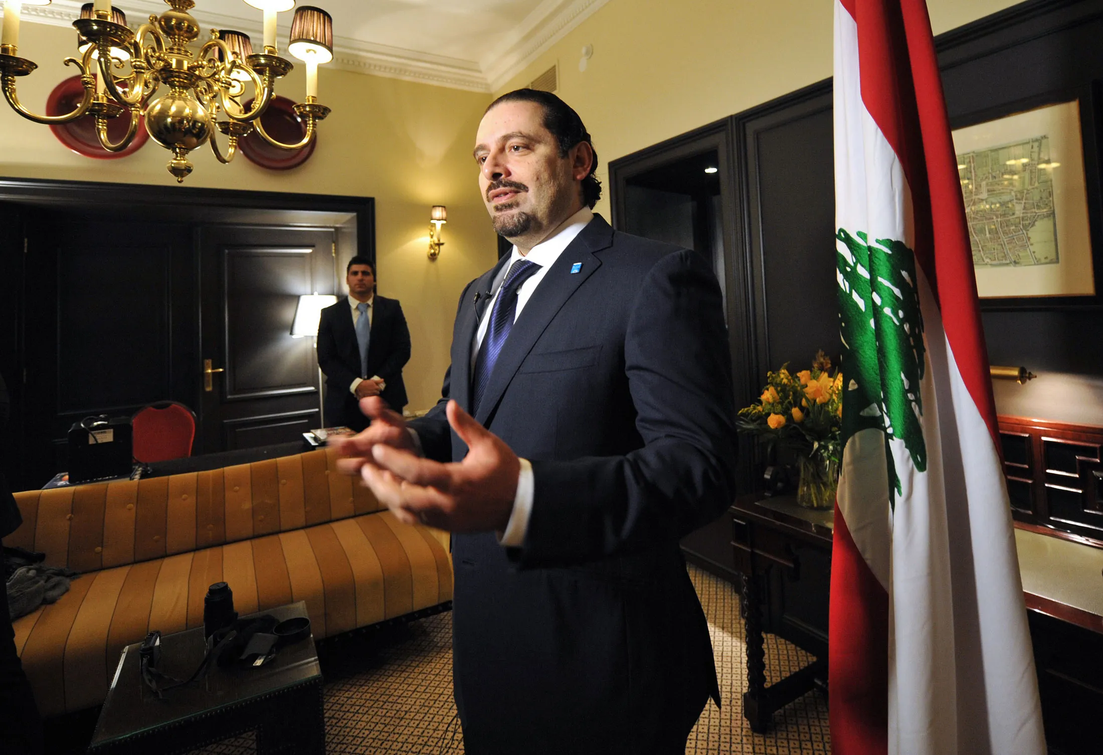 Former Lebanese prime minister Saad Hariri.&nbsp;