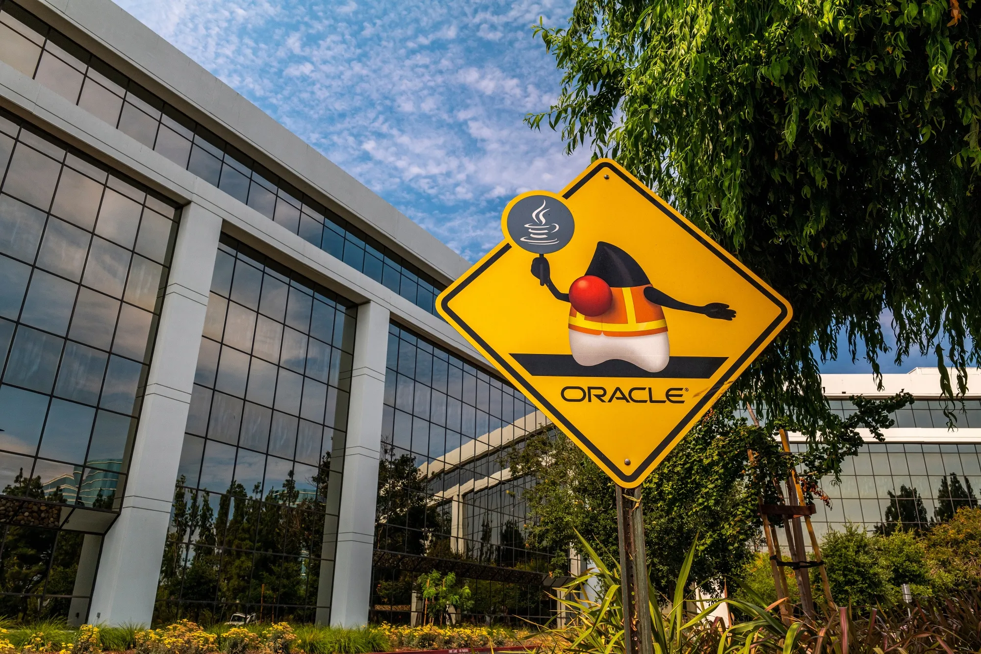 The Oracle Corp.&nbsp;campus in Redwood City, California.