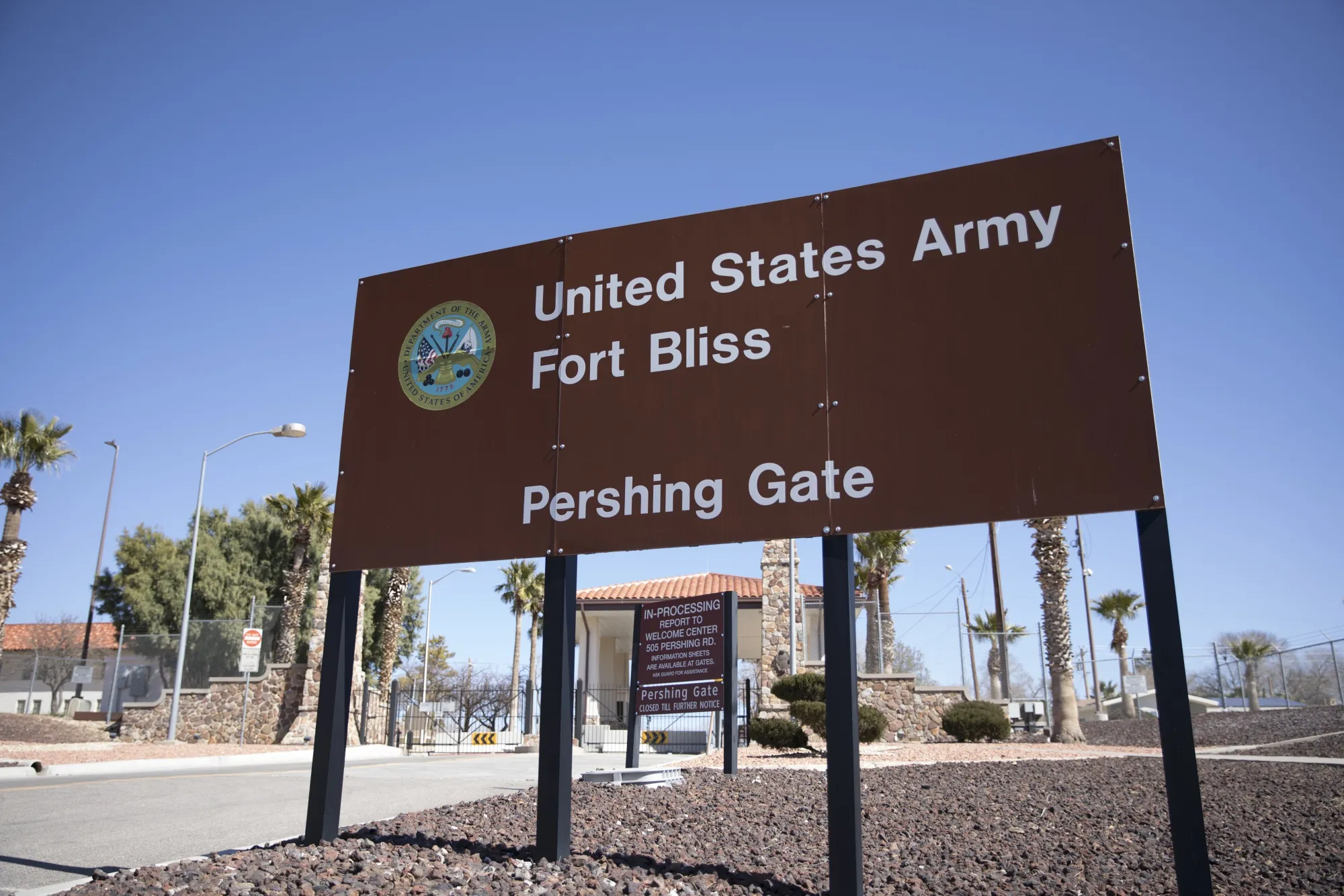 The U.S. Army Fort Bliss base in El Paso, Texas.