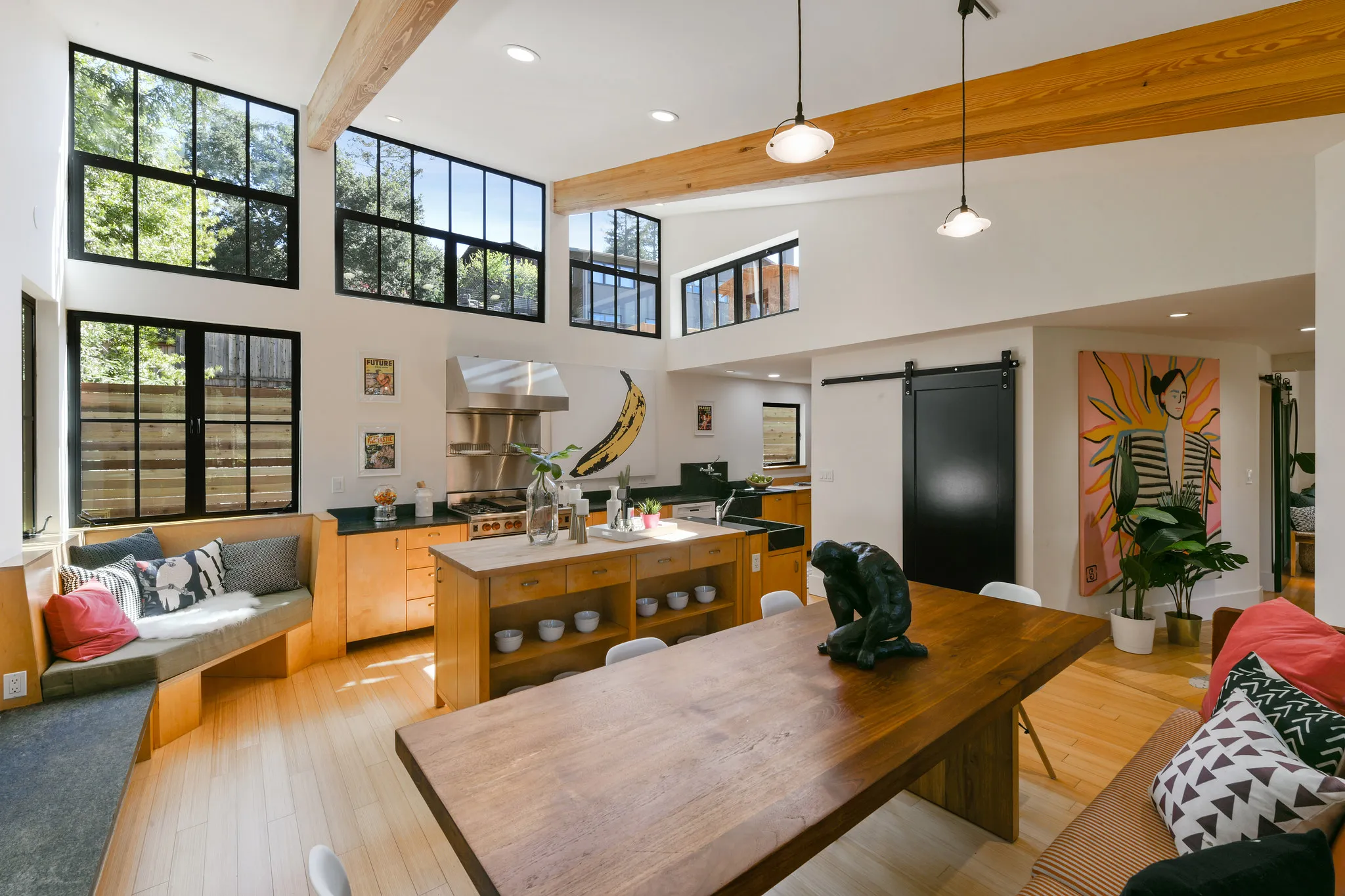 The interior of a Berkeley home&nbsp;that sold to a cash buyer for more than $4 million last month.