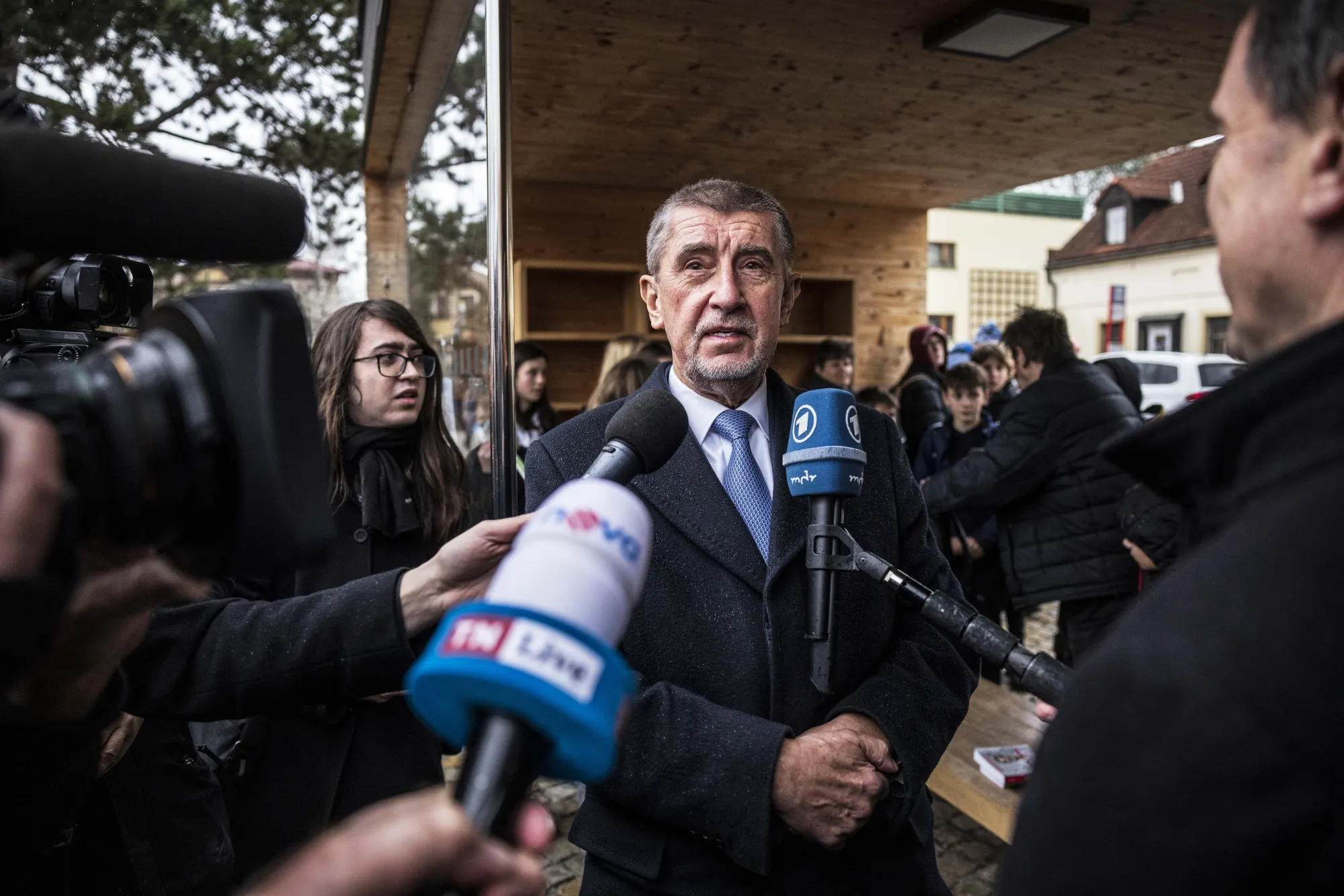Andrej Babis after voting&nbsp;in Pruhonice, Czech Republic, on Jan. 13.