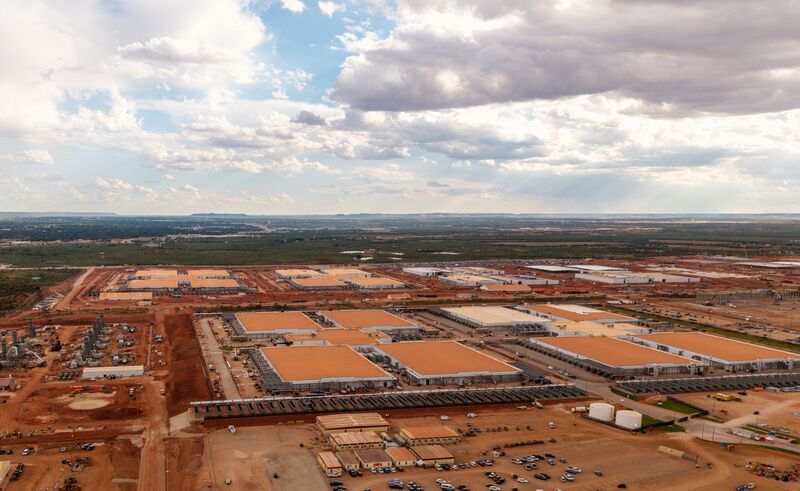 Construction At The First Stargate AI Data Center