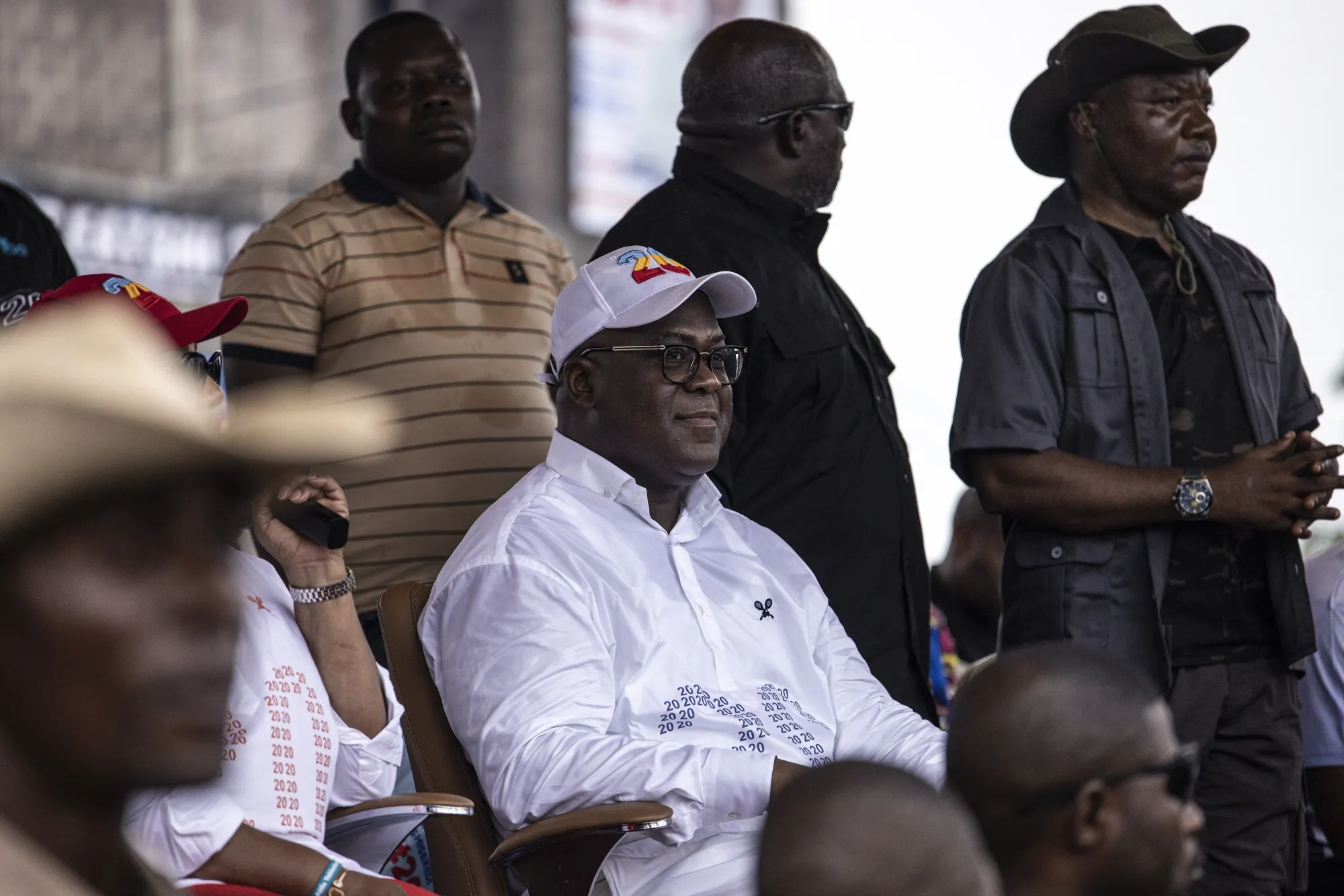 Felix Tshisekedi in&nbsp;Kinshasa on Dec. 18.