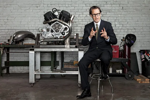 Matt Chambers, the founder of Confederate Motorcycles, which counts Bruce Springsteen and Brad Pitt among its clients