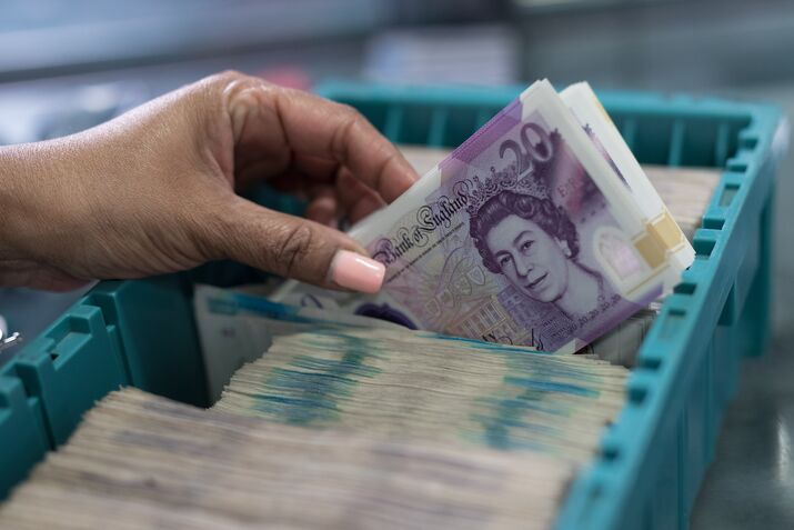 U.K. Banknotes Inside A G4S Plc Secure Facility