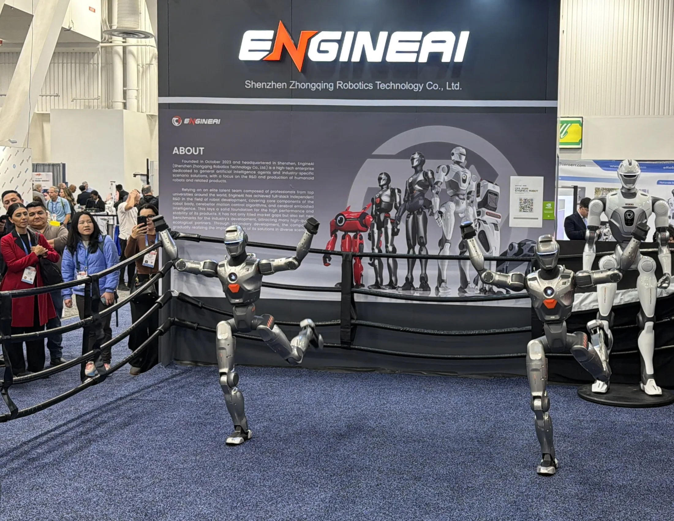 Robots from China get ready to rumble&nbsp;&nbsp;at CES Las Vegas.