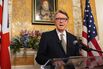 Peter Mandelson at the ambassador's residence in Washington, DC in February.