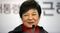 Park Geun Hye, presidential candidate from the ruling New Frontier Party, smiles while speaking at the party's headquarters in Seoul on Dec. 19, 2012.