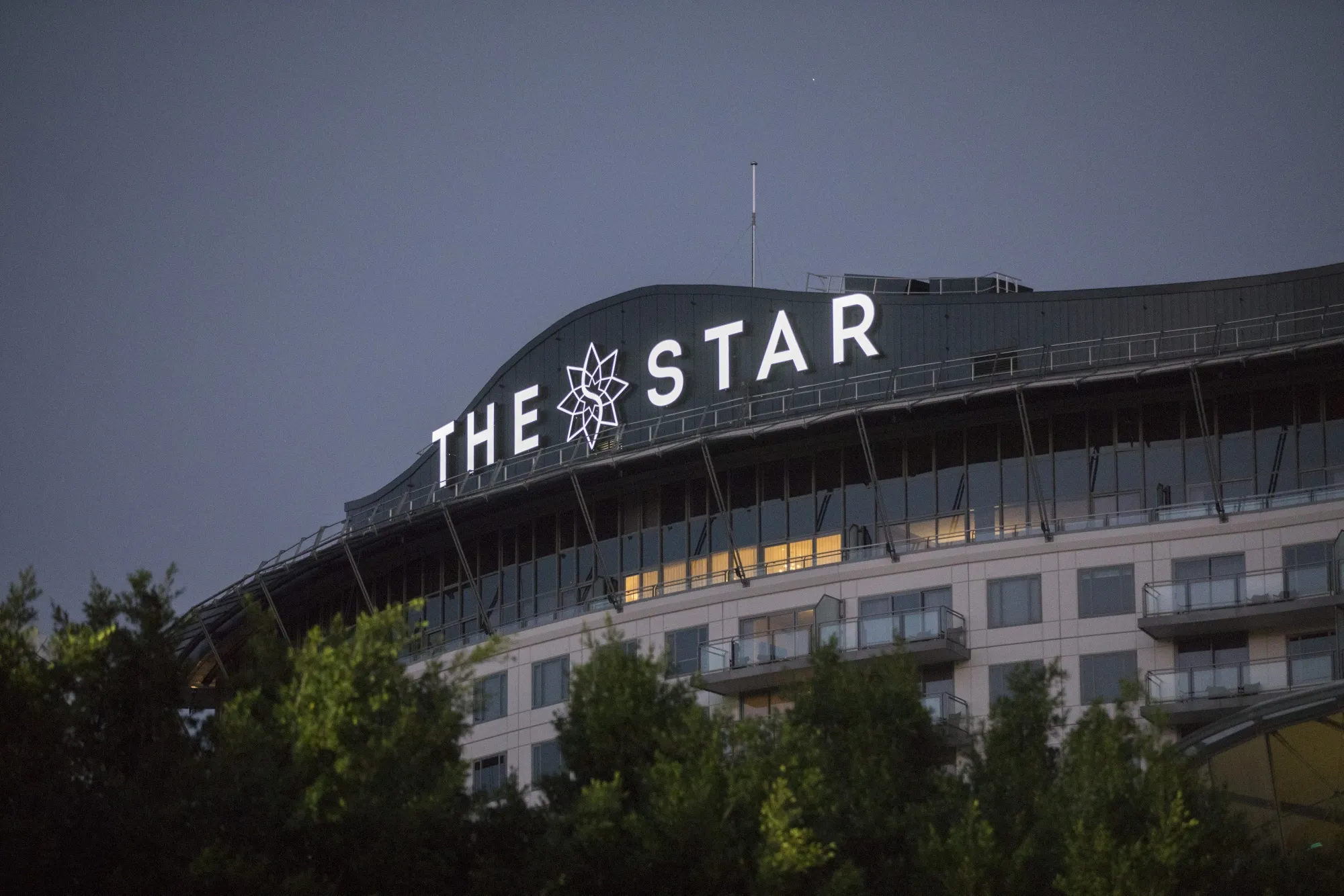 The Star complex in Sydney.&nbsp;Star’s shares have been suspended since Feb. 28.