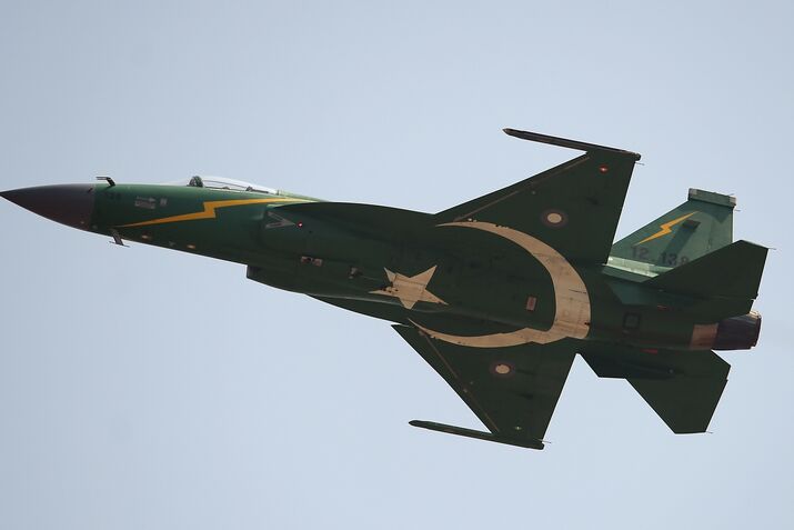 A JF-17 Thunder fighter jet.