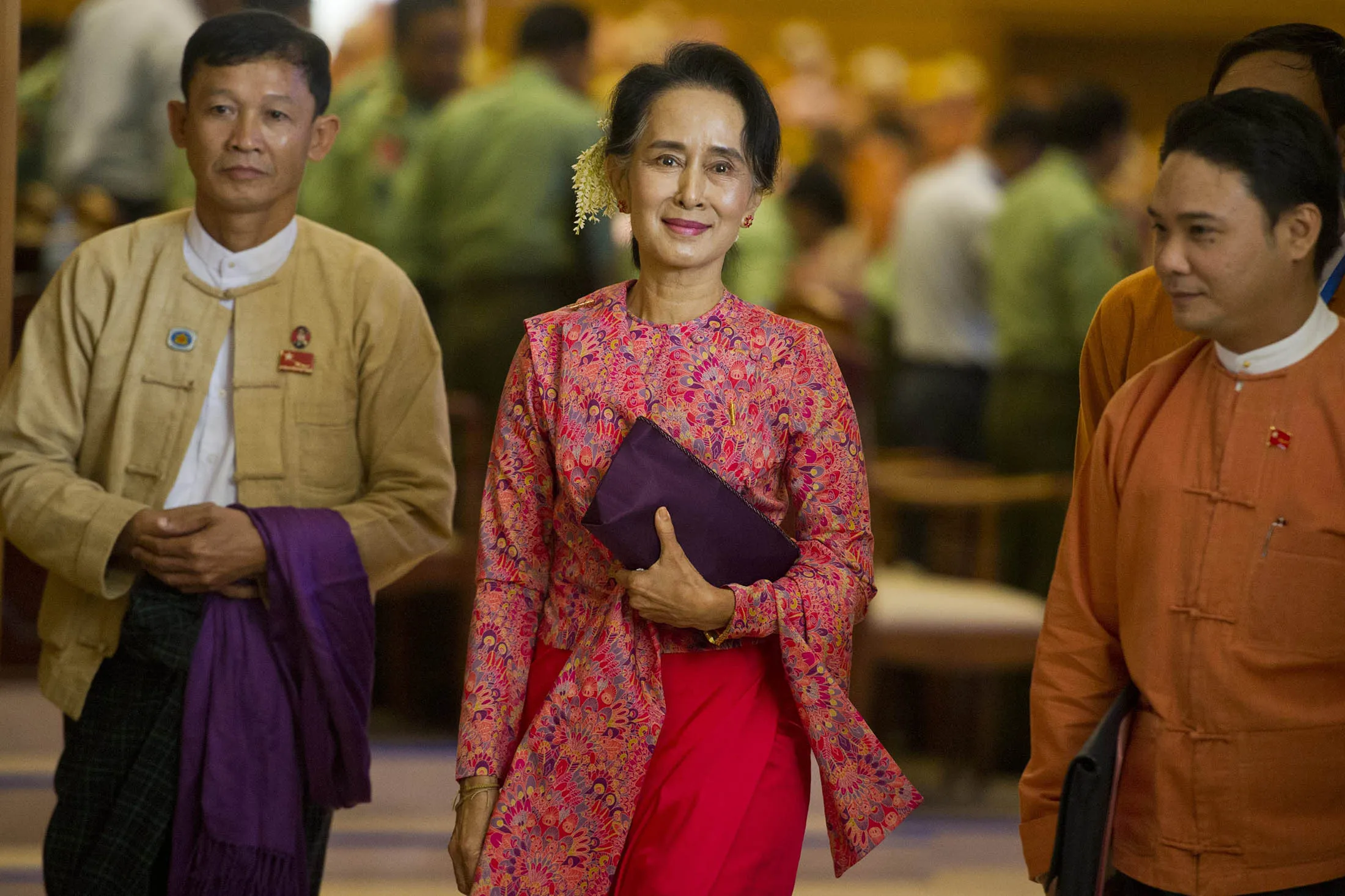 Aung San Suu Kyi.
