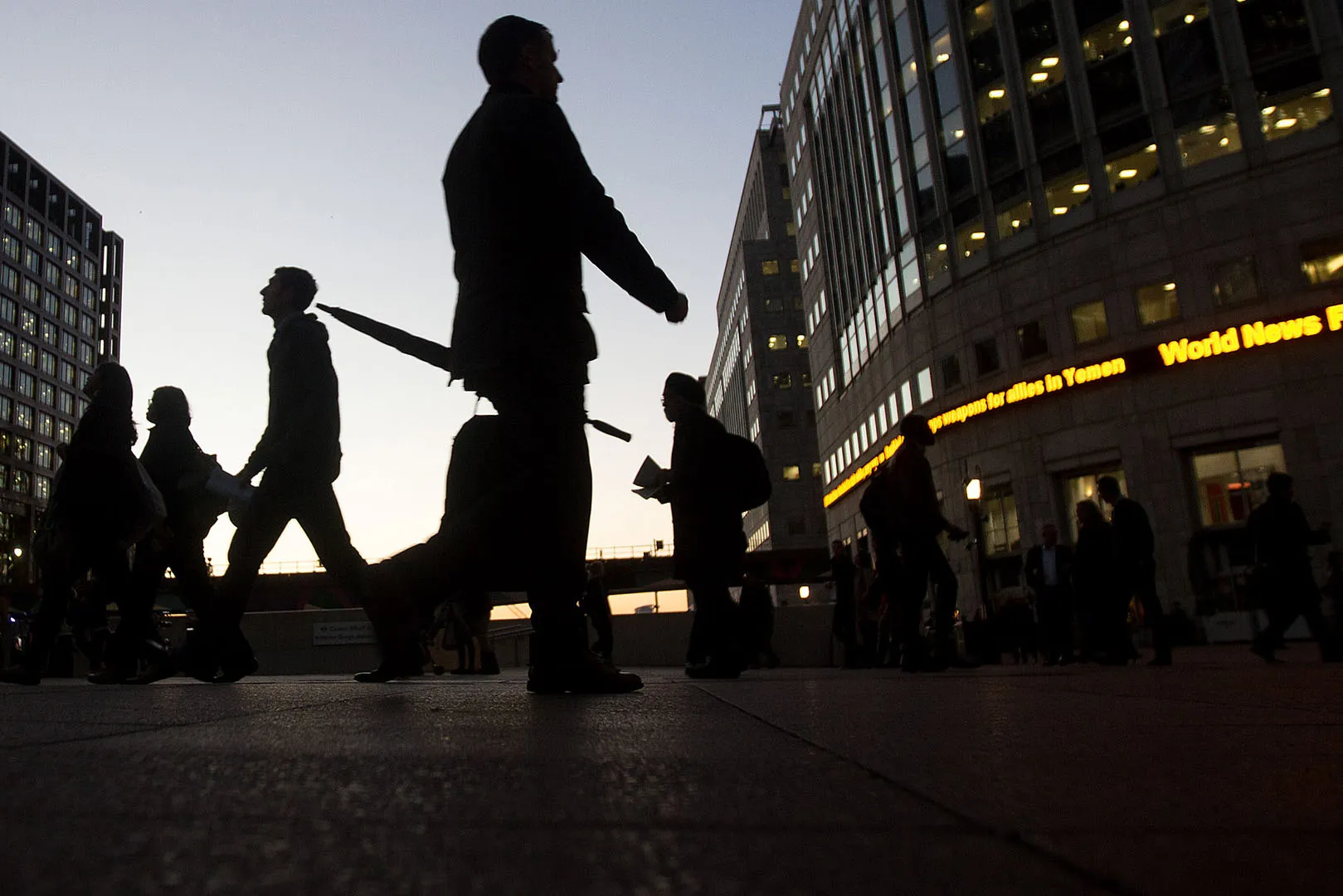 Canary Wharf Business, Financial And Shopping District As Britons Are Worried About The Outlook For The Economy