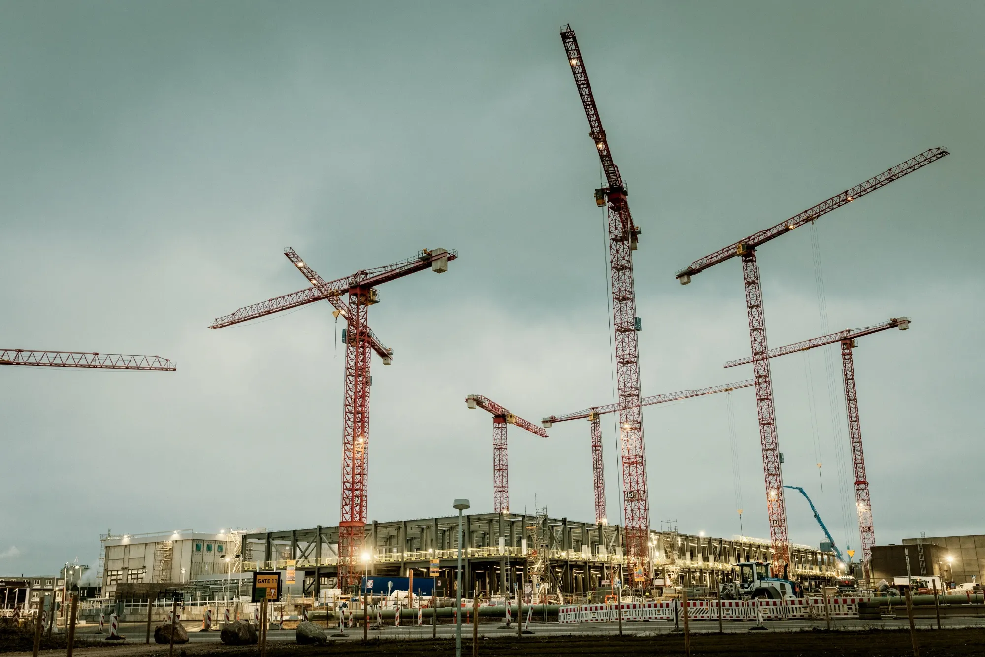 A construction site at the Novo Nordisk A/S production complex in Kalundborg, Denmark, on Dec. 11, 2024.