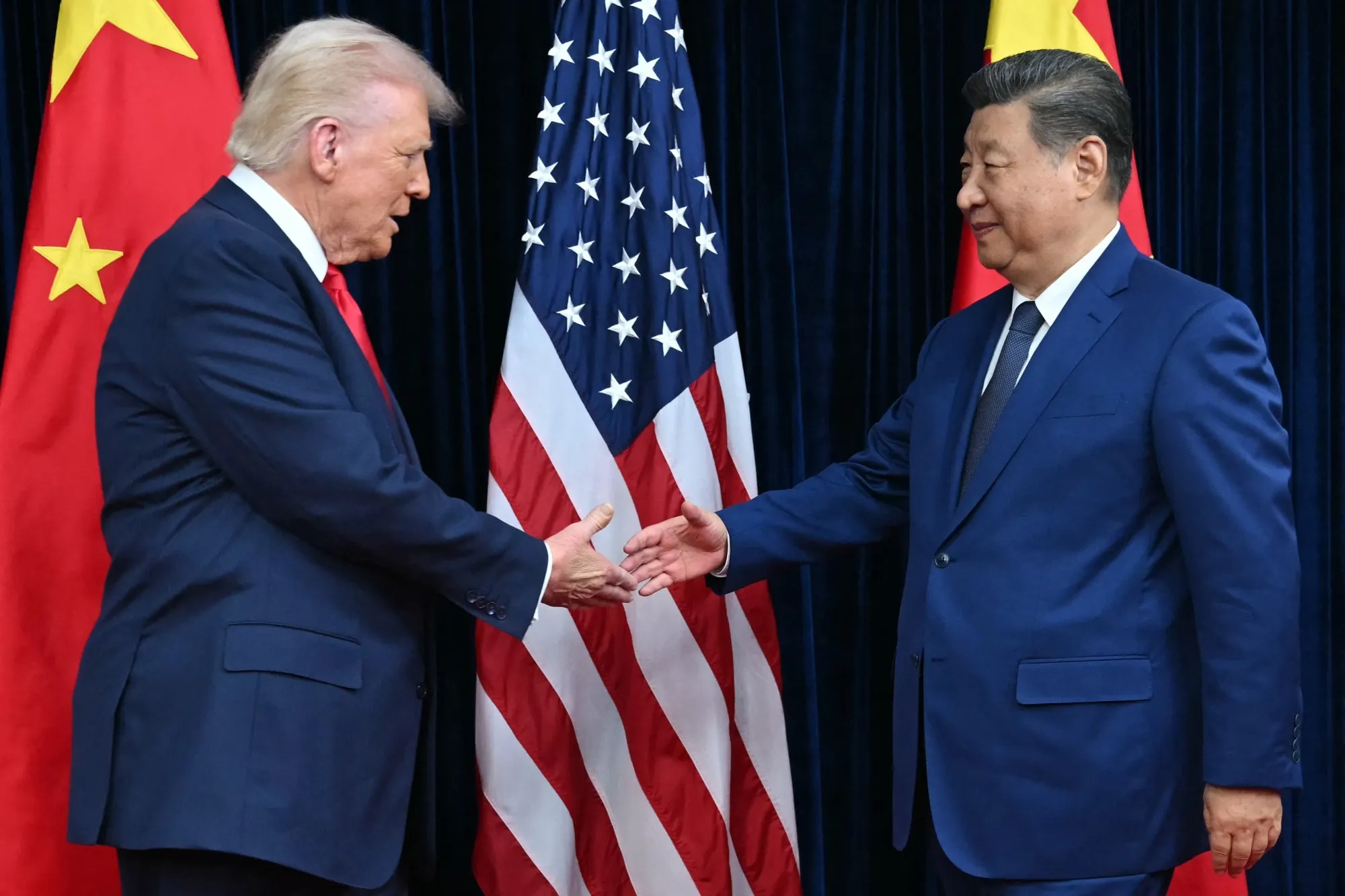 Donald Trump with Xi Jinping last year.