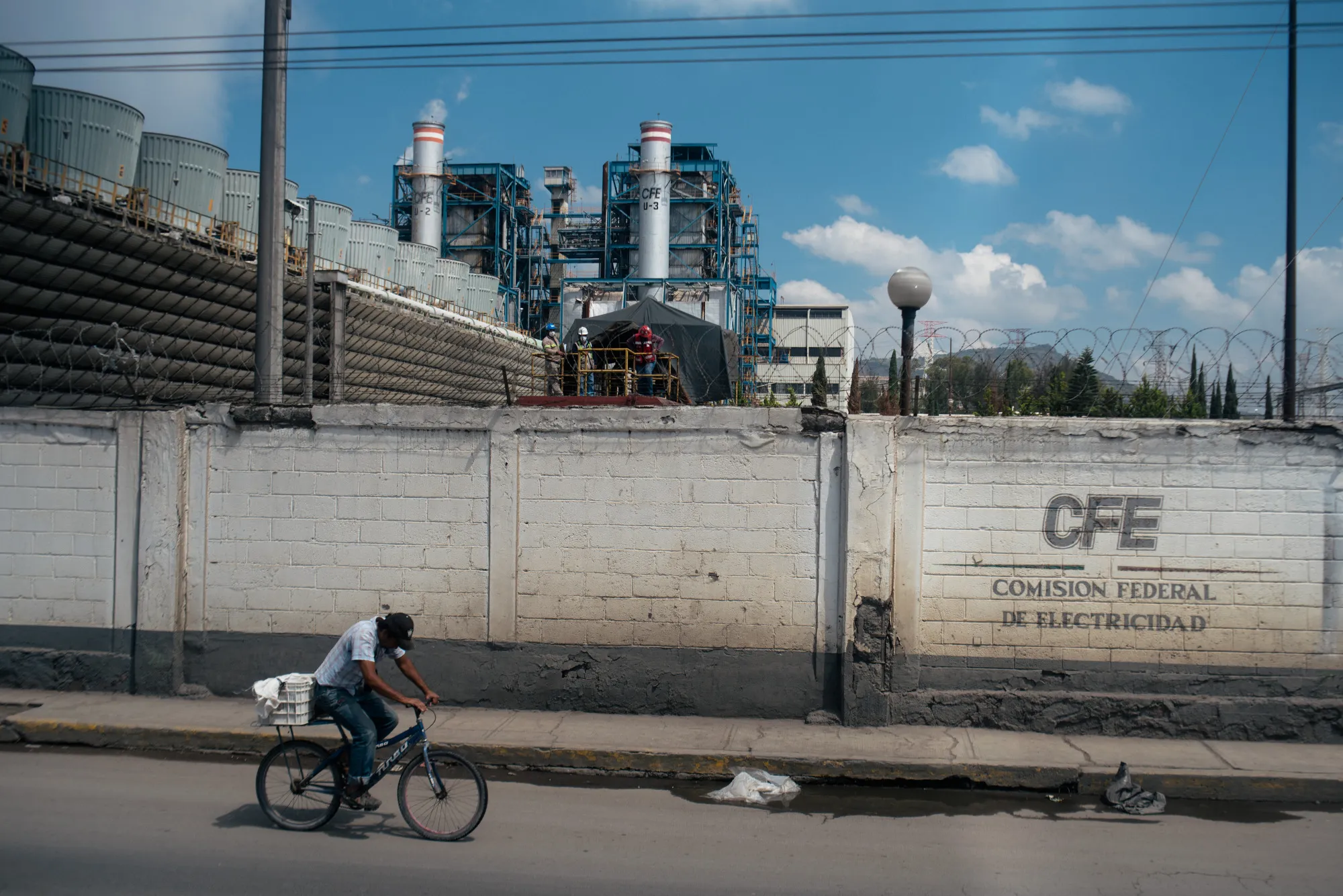 A CFE thermal power station in Acolman, Mexico.