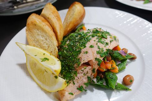 Baked trout from Marley Spoon.