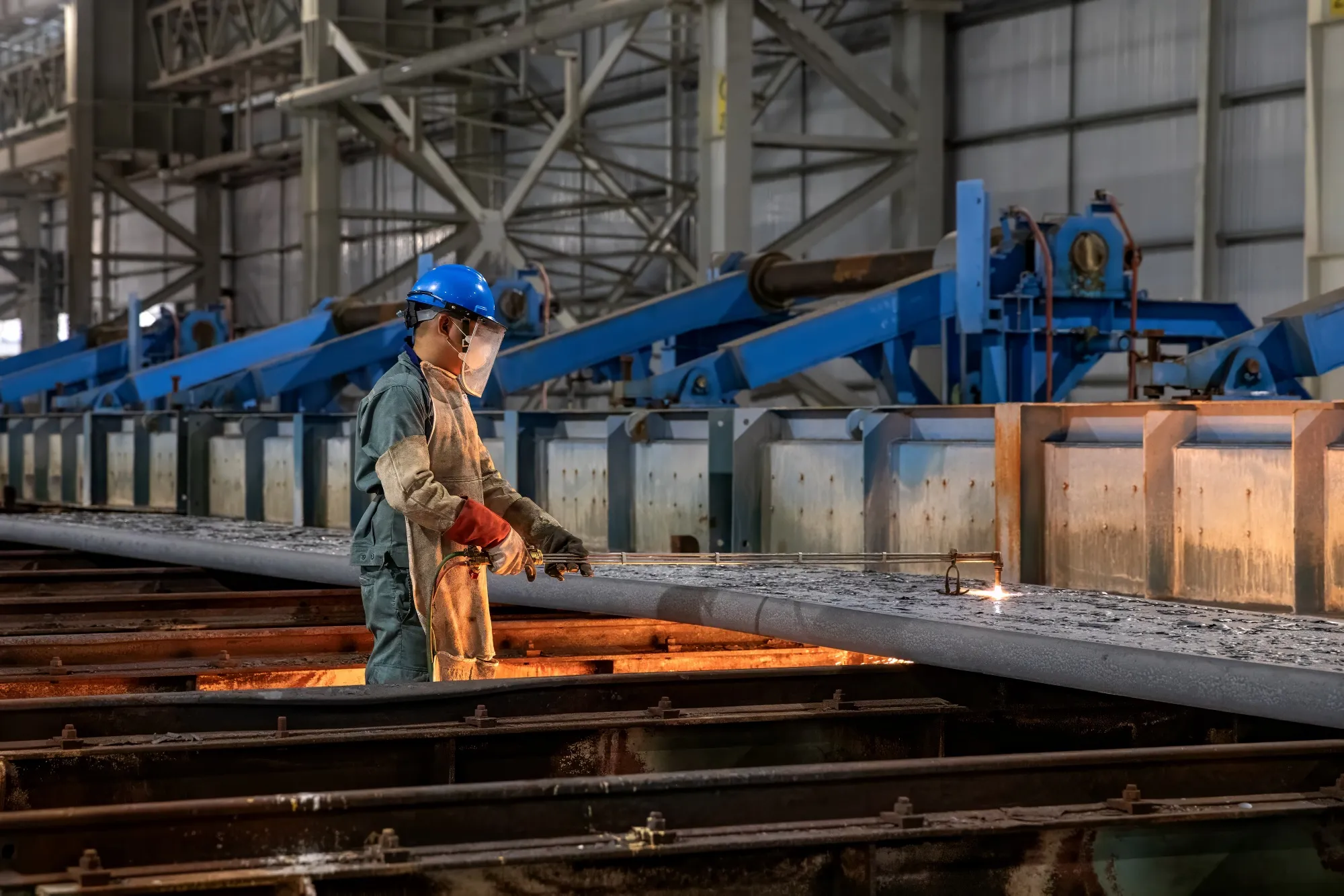 Hoạt động bên trong Công ty Thép Hòa Phát của Việt Nam