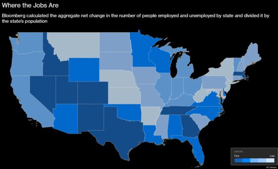 These Are the States With the Healthiest Job Markets Under Trump