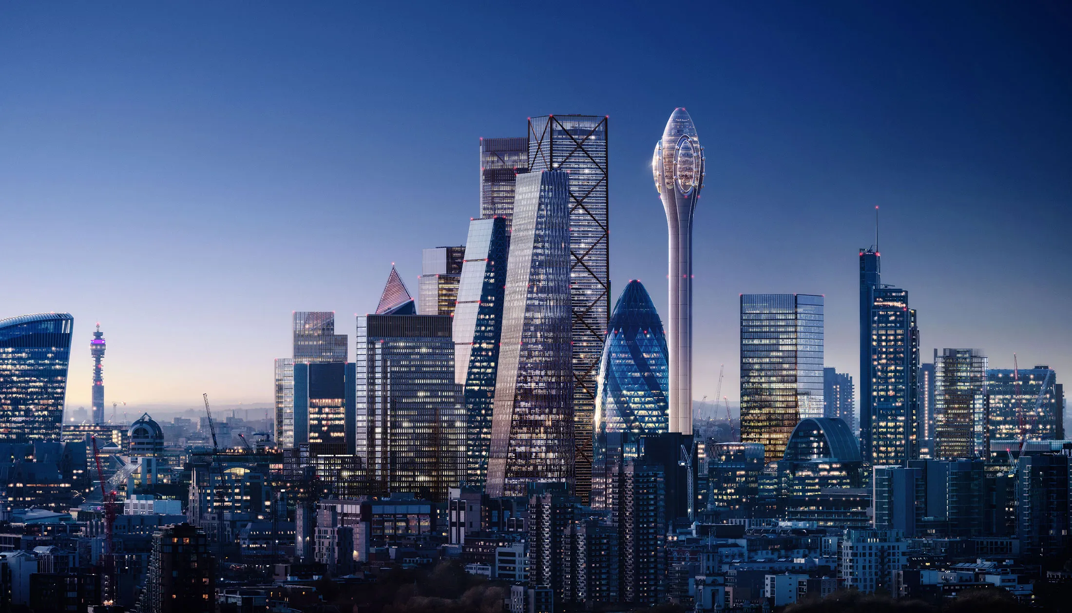 Photo illustration showing the Tulip building.