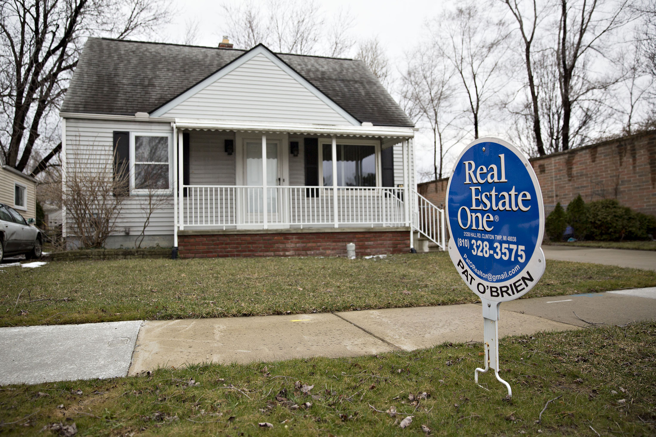 A home for sale in St. Clair Shores, Michigan, on March 18, 2017.
