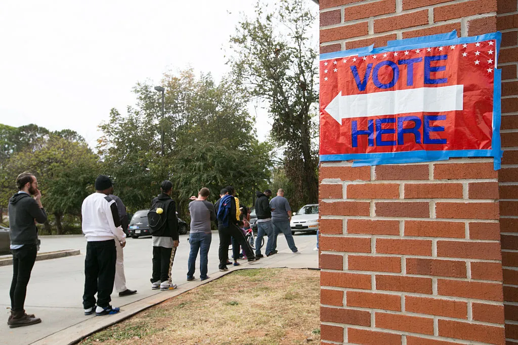 Waiting to vote in Atlanta, November 2016.
