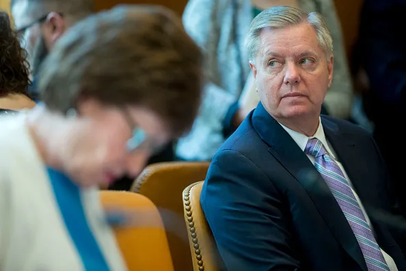 Senators Susan Collins and Lindsey Graham.
