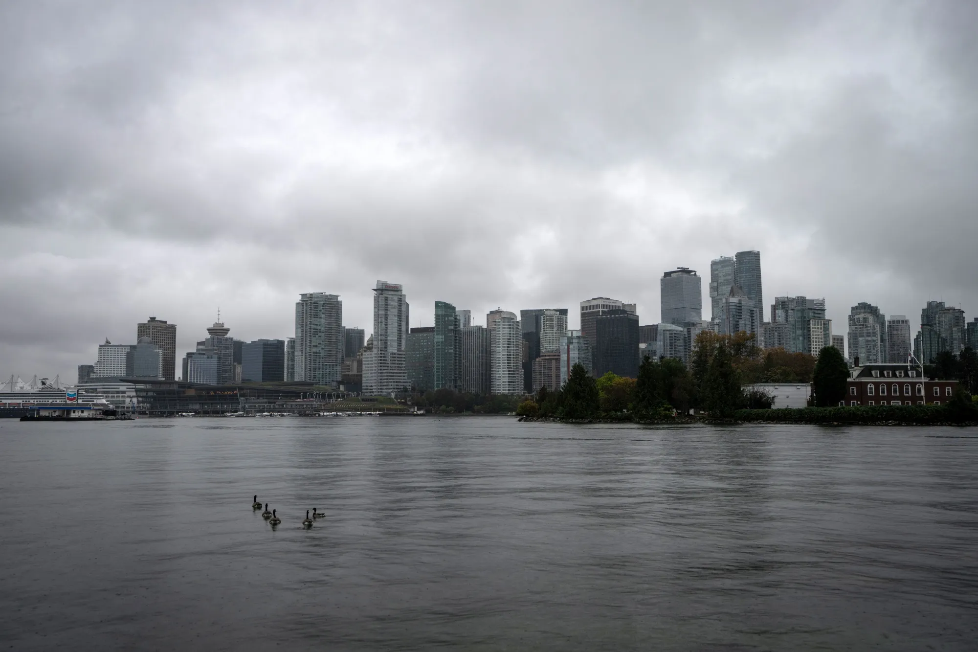 The skyline of Vancouver.