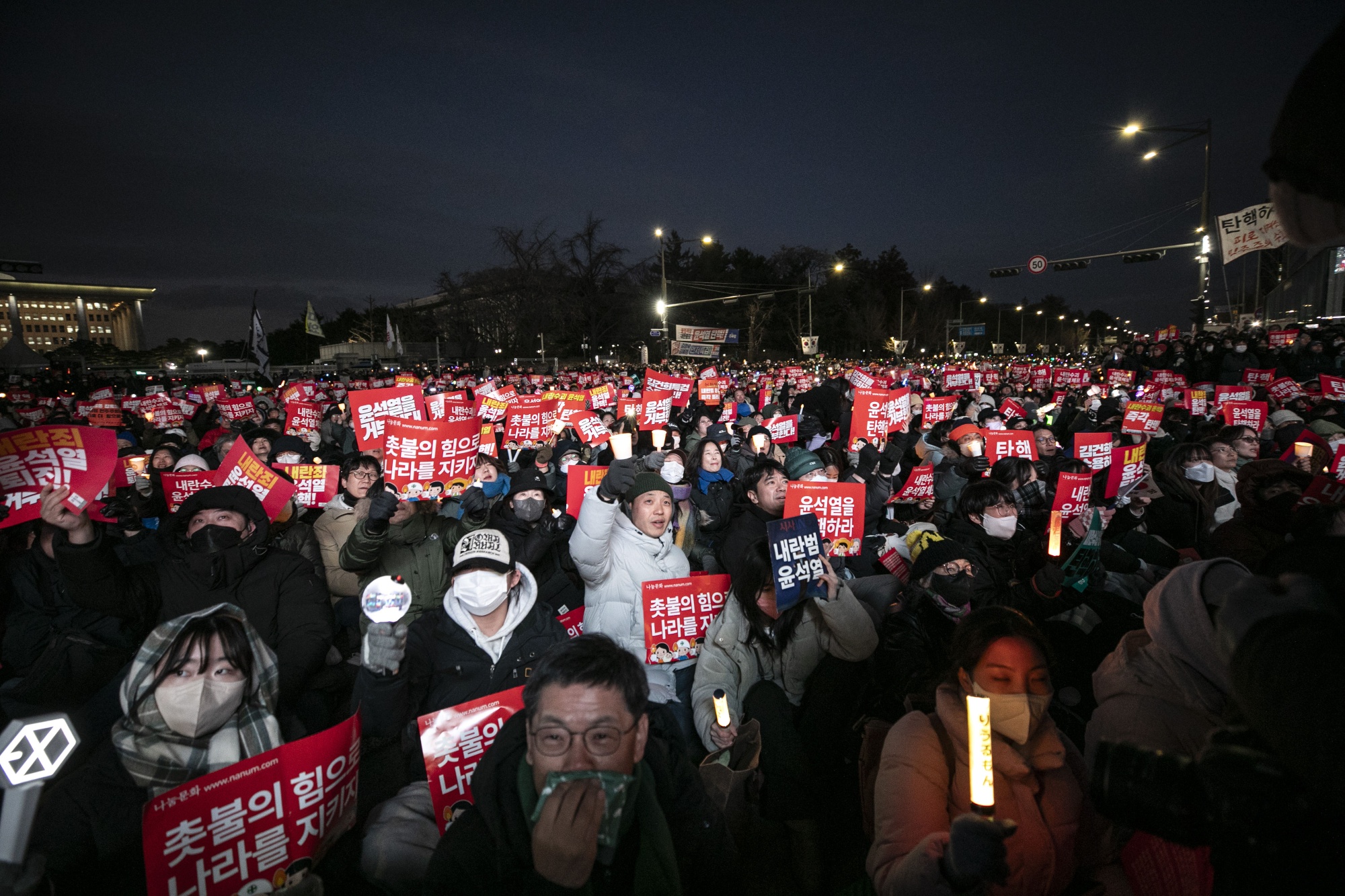 Protest Against President Yoon Ahead of Impeachment Vote