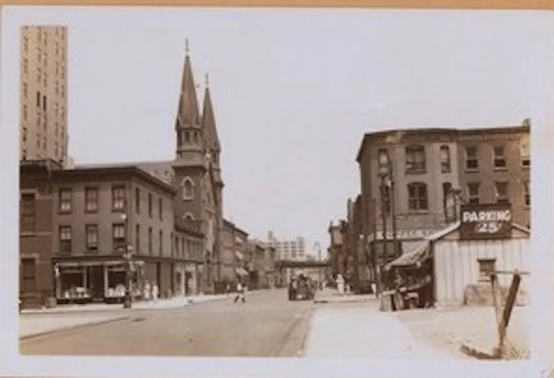 A stretch of Duffield Street near 227 Duffield before its redevelopment.
