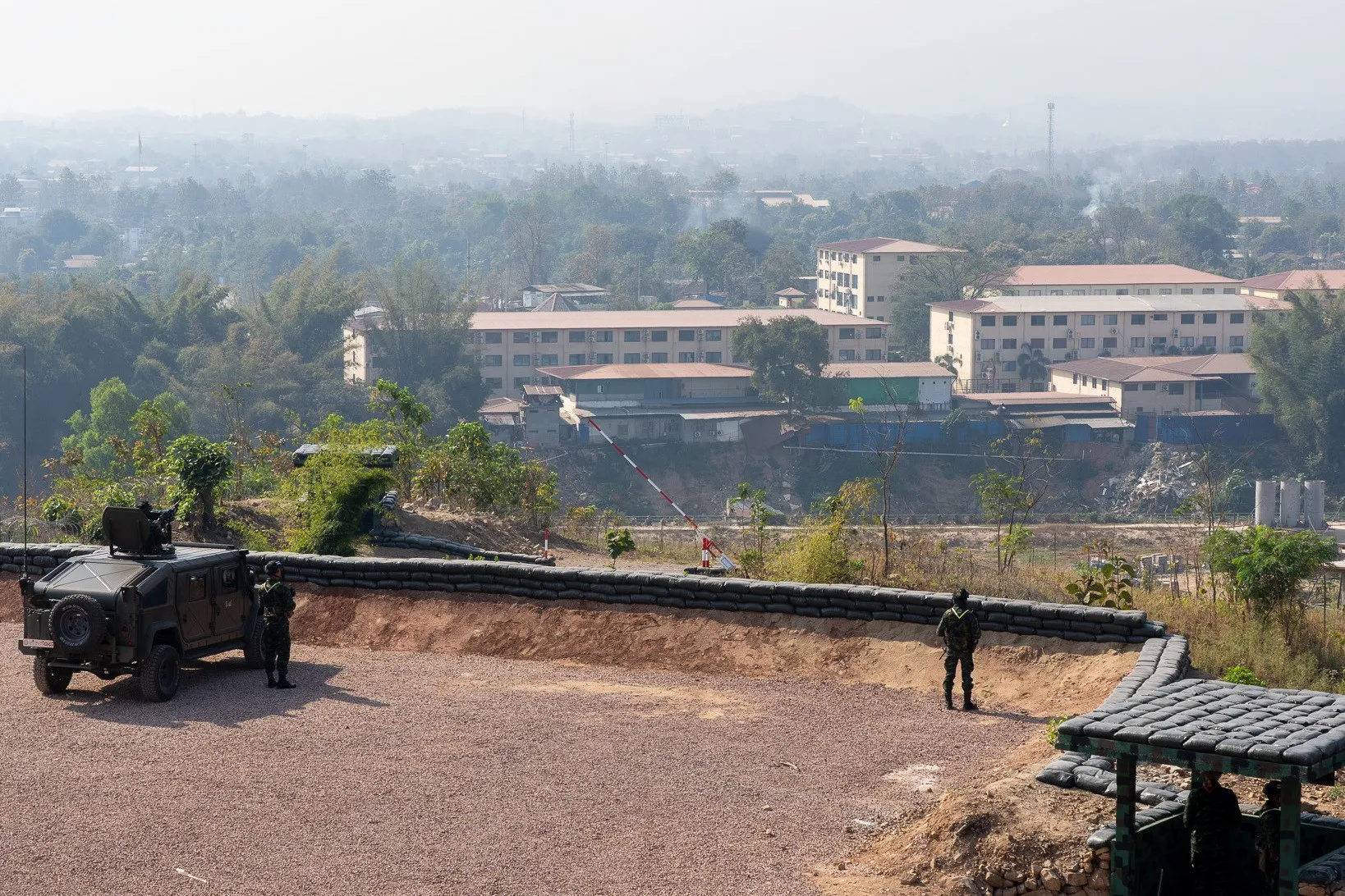 The border area between Thailand and Myanmar.