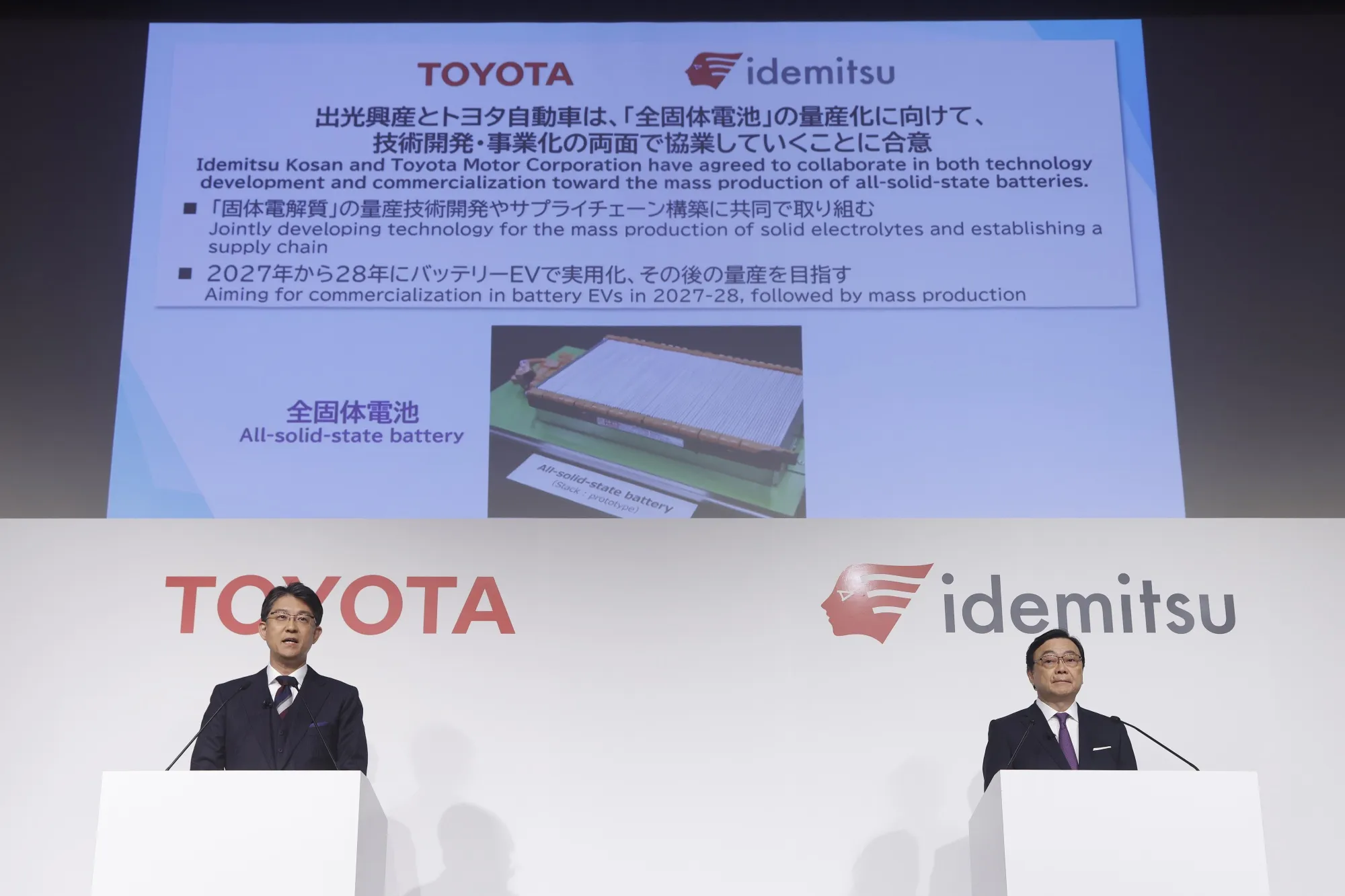 Toyota, Idemitsu Agree to Mass-Produce Solid-State Batteries - Bloomberg