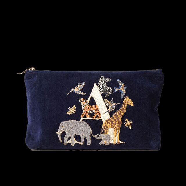 Elizabeth Scarlett Alphabet Everyday Pouch With Wrist Strap