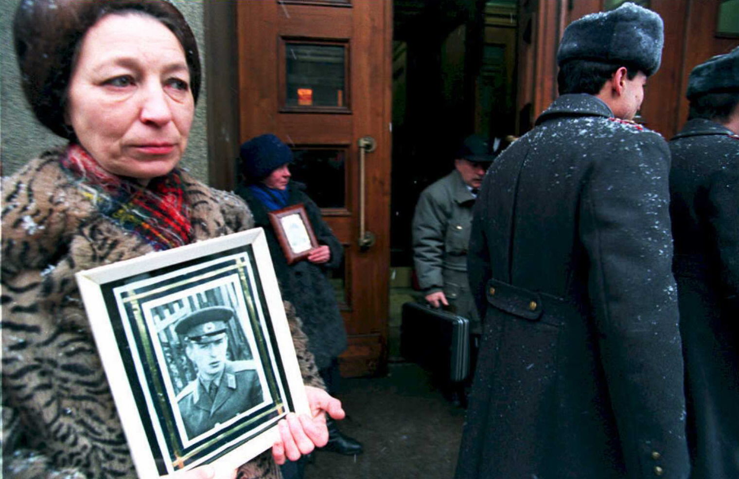 The mother of a Russian soldier killed during the war in Chechnya.
