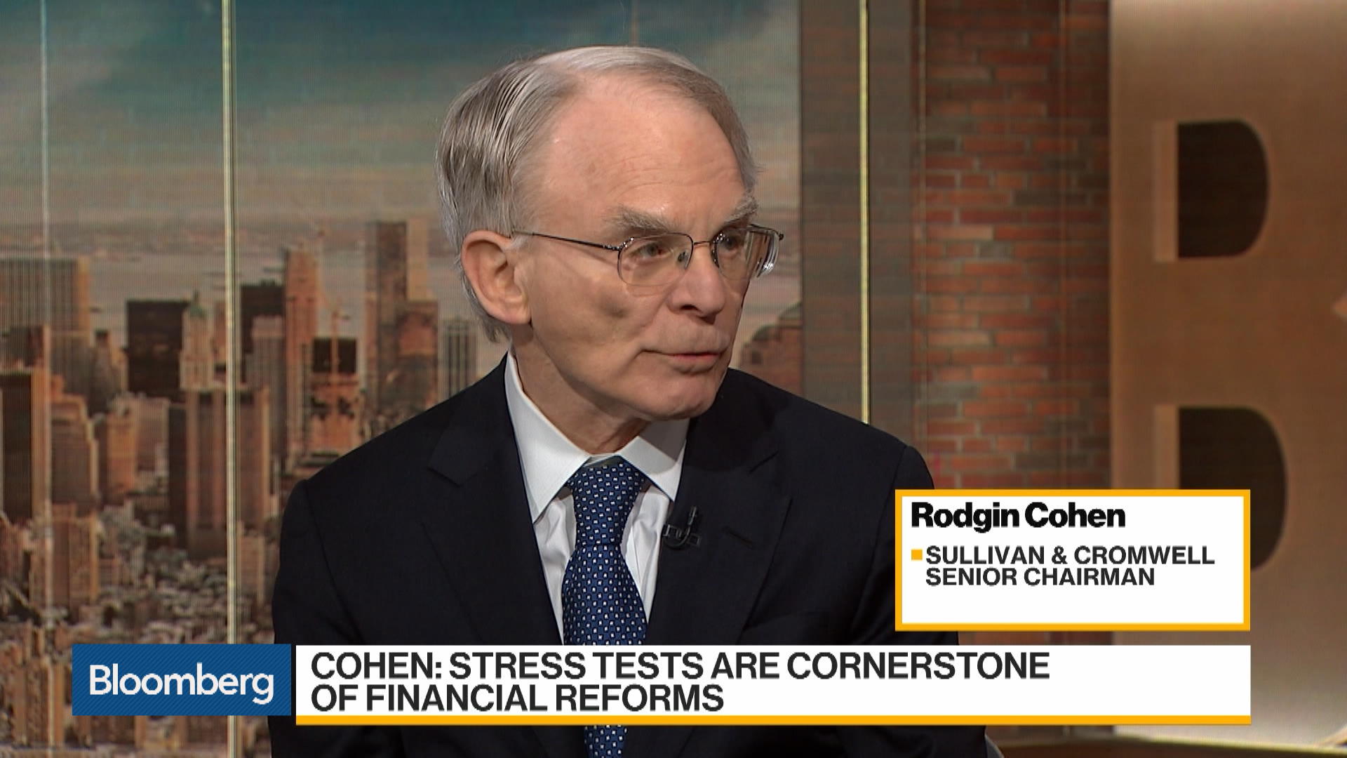 Rodgin Cohen Says New Volcker Rule Won't Be Watered Down