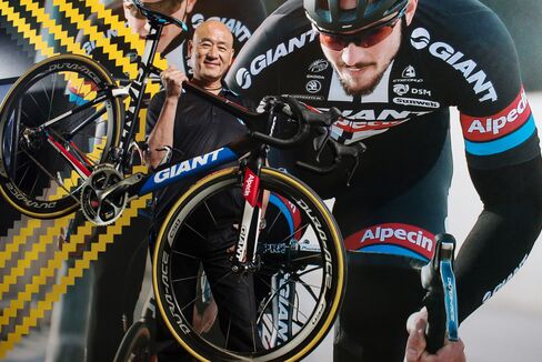 Tony Lo, chief executive officer of Giant Bicycle Inc., poses for a photograph at the company's headquarters in Taichung, Taiwan.