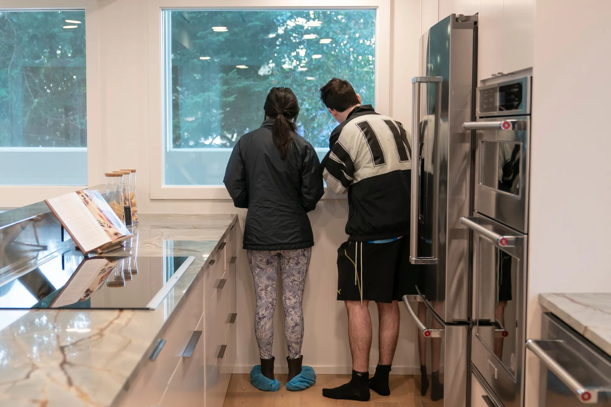 Prospective buyers&nbsp;during an open house at a home in Seattle.