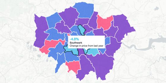 London House Prices Post Biggest Drop Since 2009 in July