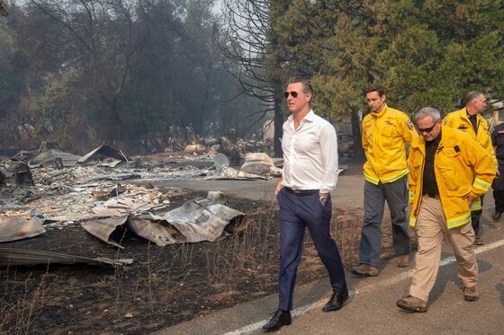 California’s Newsom Draws Tepid Approval on Fires, Blackouts