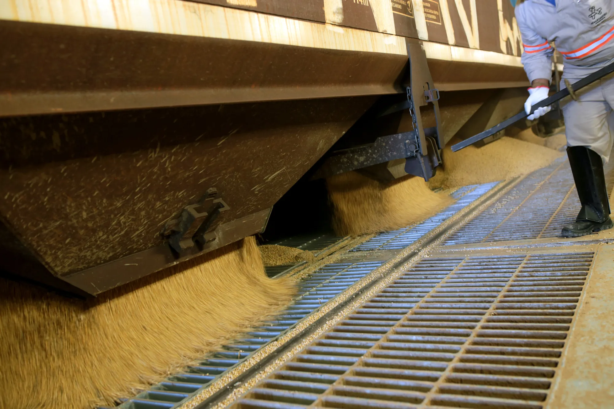 Operations At Tiplam Port As A Soy Shipment Is Prepared For China