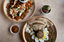 Breakfast at Maha's.