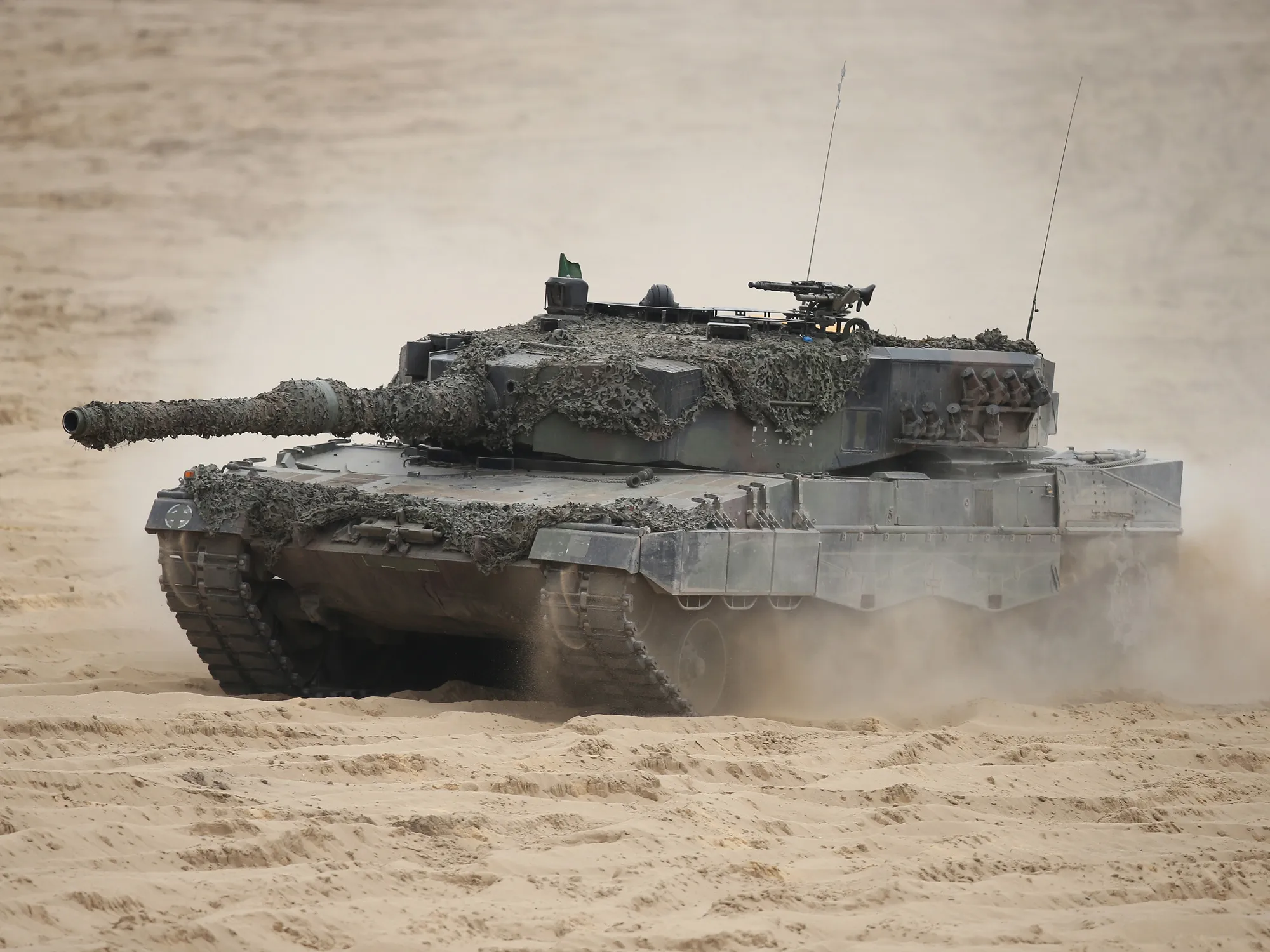 A Polish Army Leopard 2 battle tank.