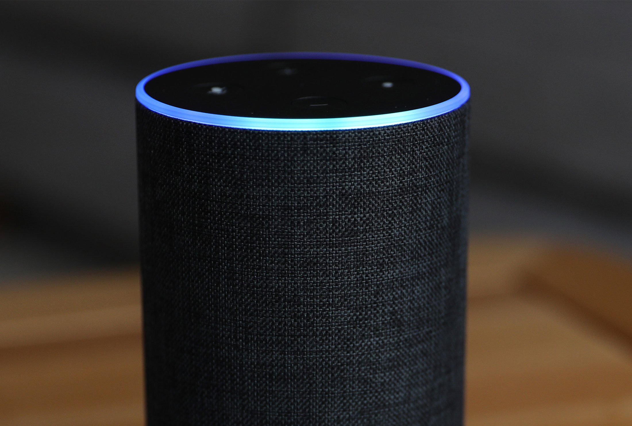 An Amazon Echo smart speaker