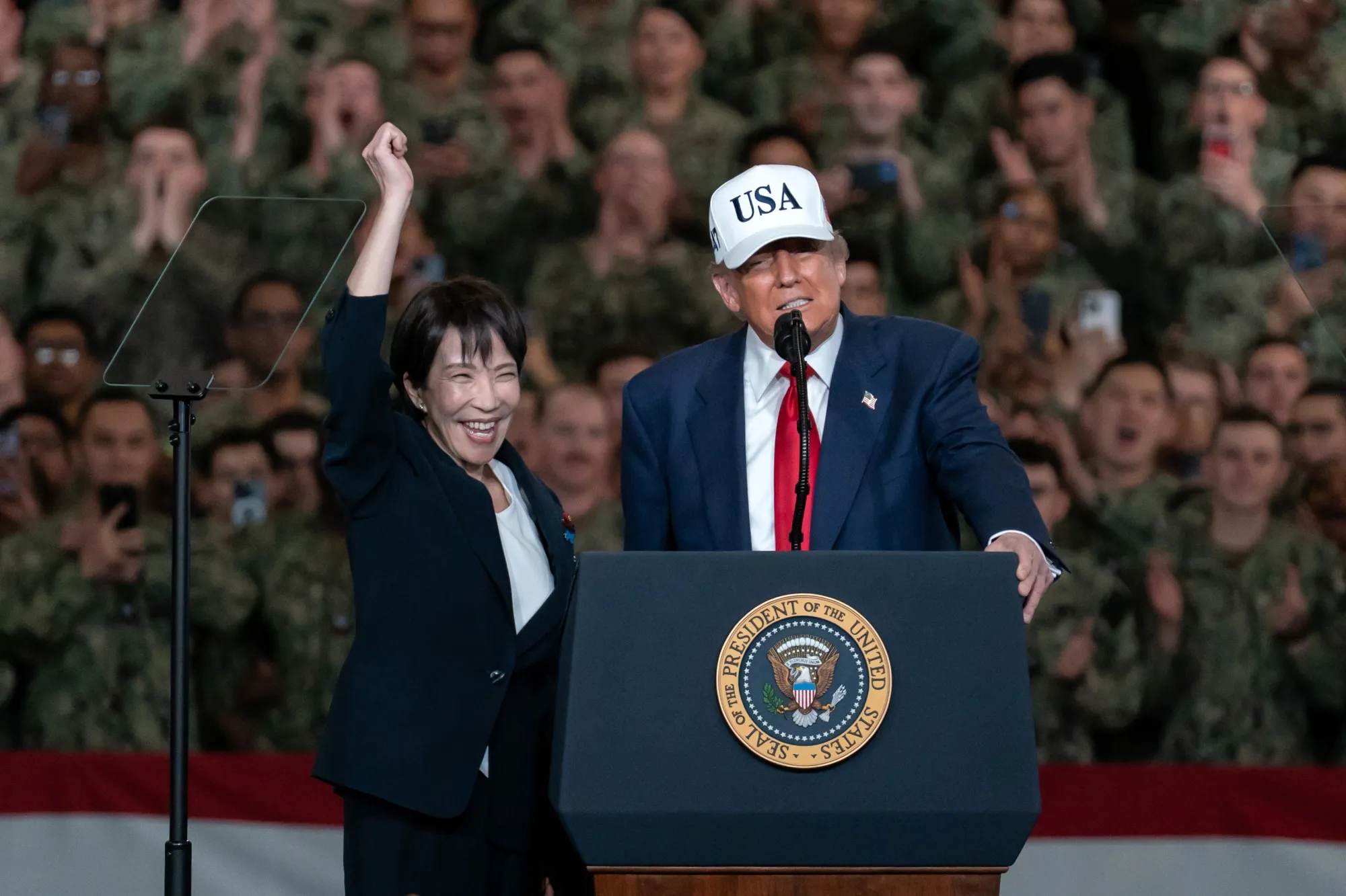 Japanese Prime Minister Sanae Takaichi is enthusiastic about the US alliance.