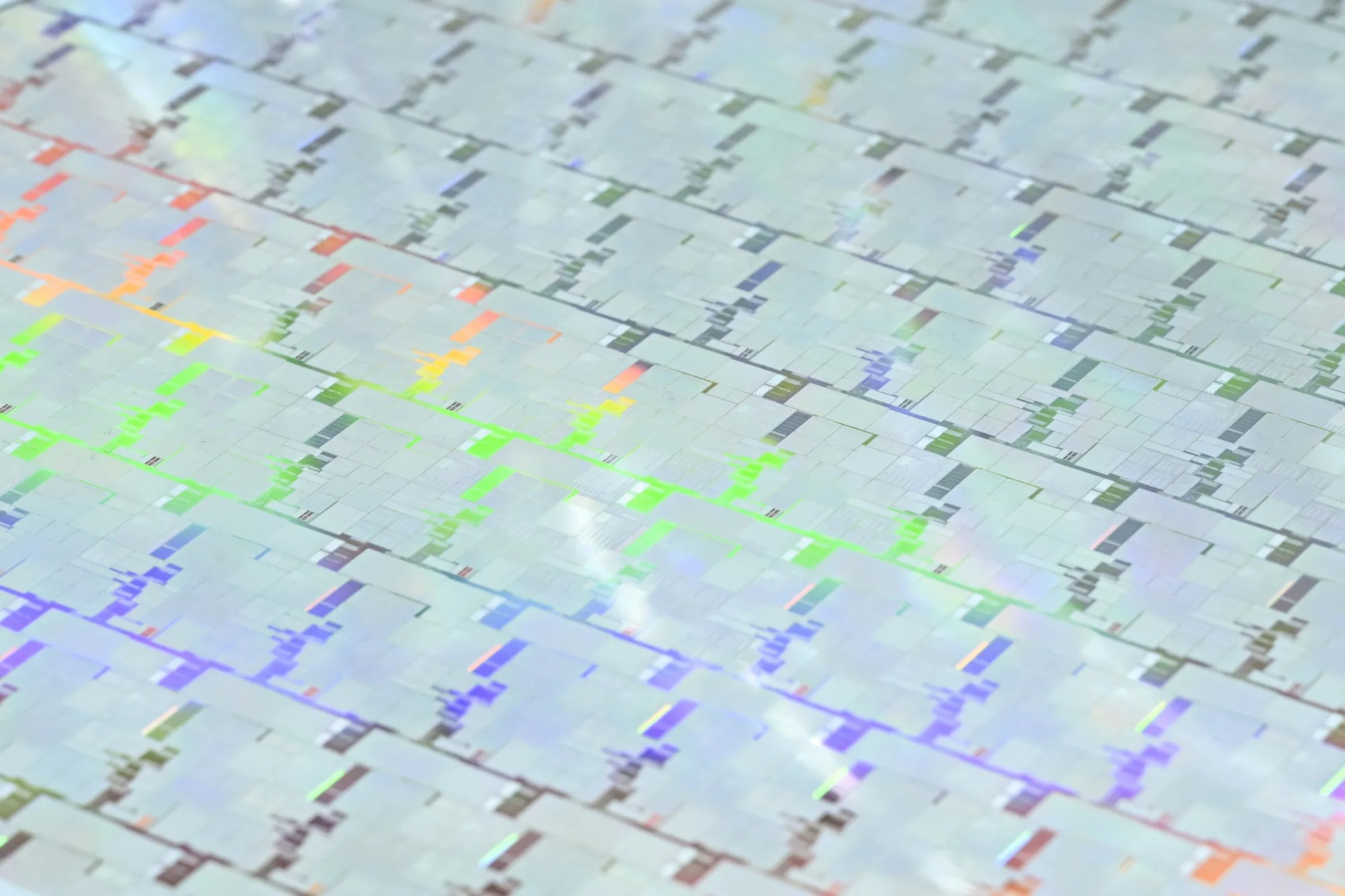 A silicon wafer.
