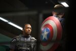 Anthony Mackie as The Falcon in Captain America: The Winter Soldier