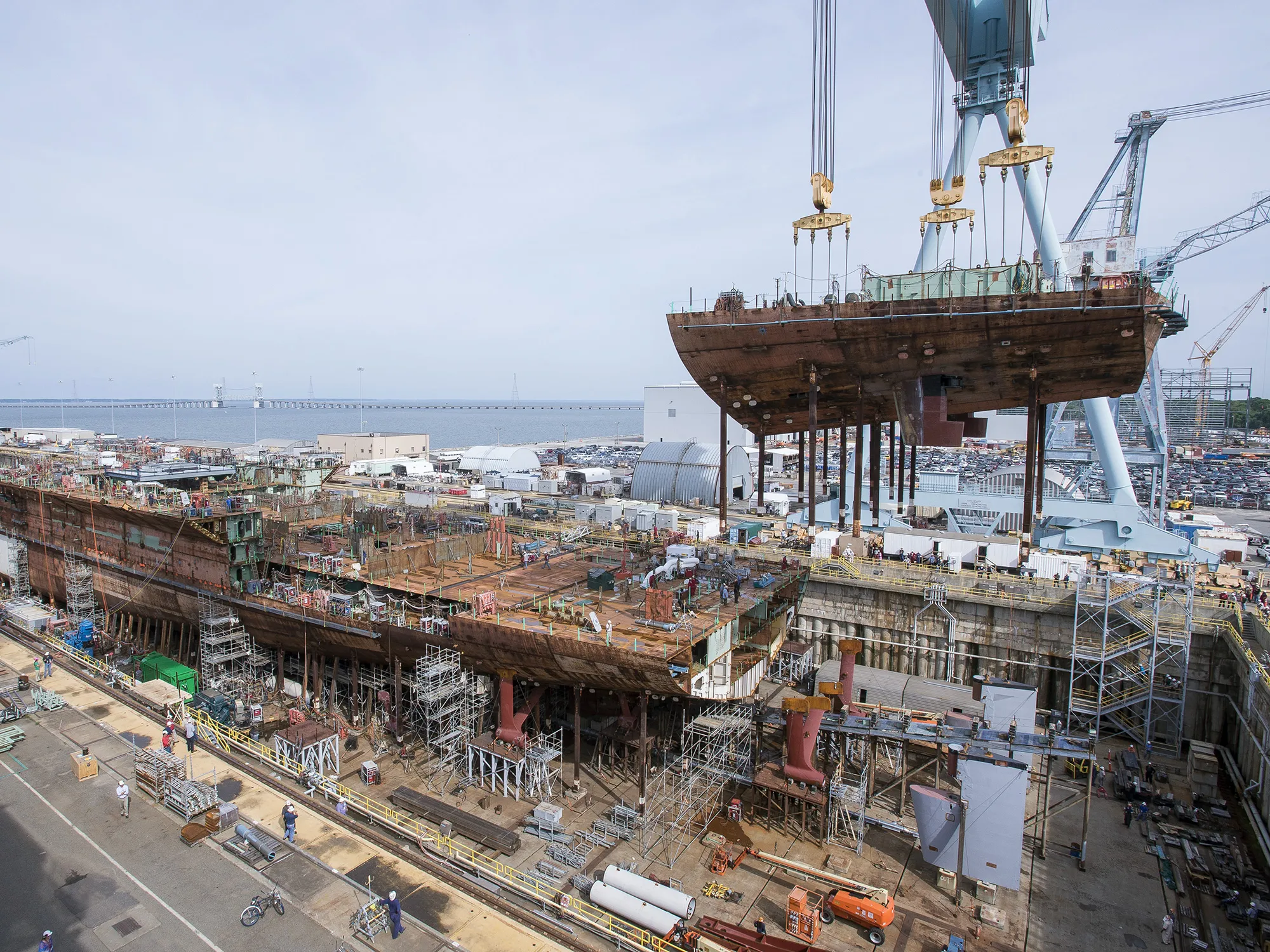 


















The USS John F. Kennedy under construction in 2017.


















