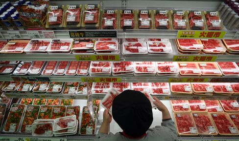 Packs of beef imported from Australia