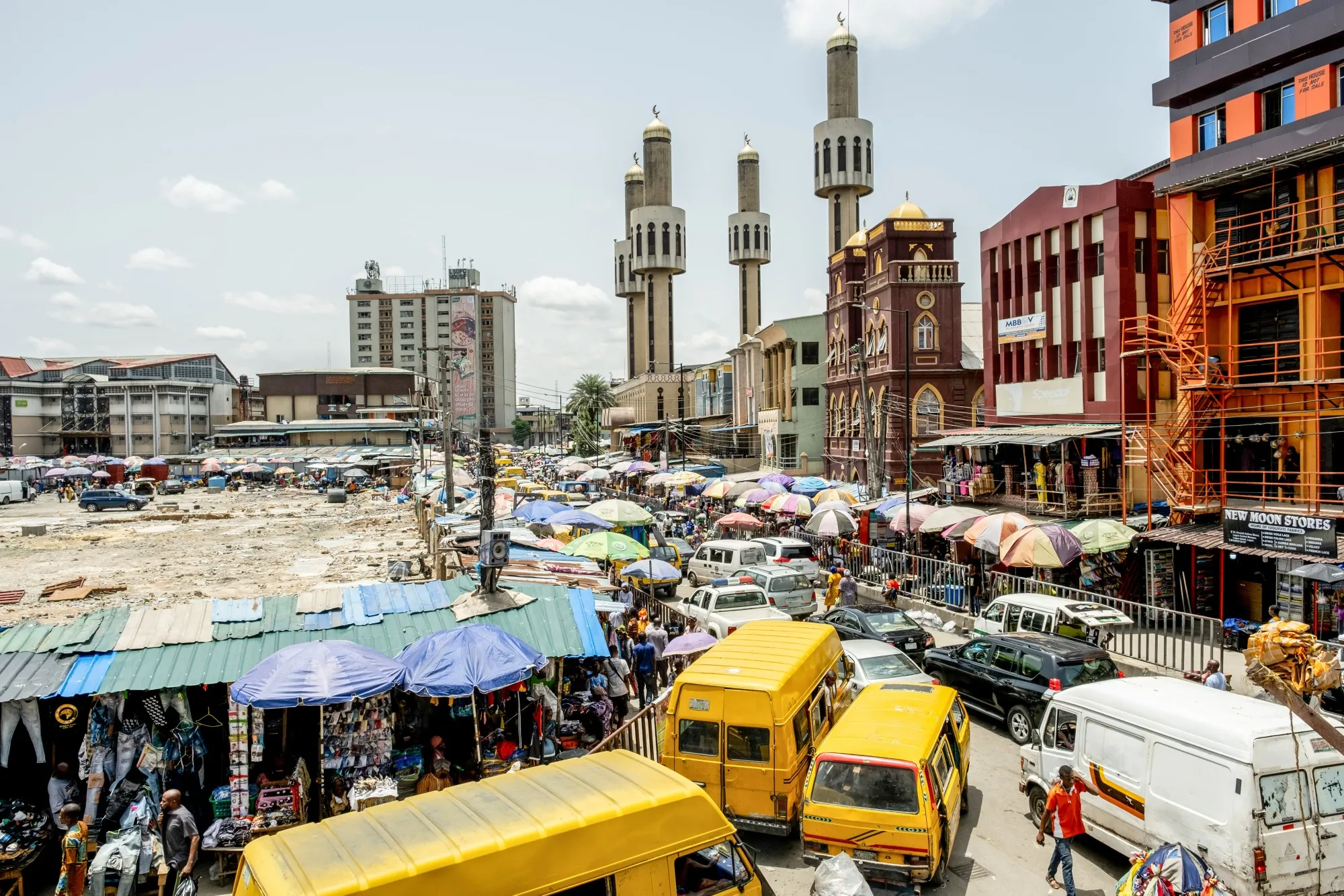 A market in Lagos, Nigeria.